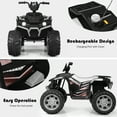 thumbnail image 5 of Topbuy 12V Electric Kids Quad ATV Ride on Car with LED Lights& Black, 5 of 5
