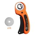 thumbnail image 1 of Coofit Rotary Cutter 45mm Portable Safe Roller Cutter Cloth Cutting Tool for Sewing, 1 of 10