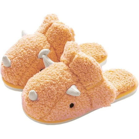 

PIKADINGNIS Unisex Dinosaur Slippers Plush House Soft Sandals Indoor & Outdoor 2022 Winter