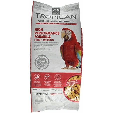 Tropican Food Sticks - Tropican High Performance Formula Sticks Parrot Food, 3.3 Pound, 2 Pack