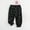 P-446 Black, variant on Summer Casual Summer Boys' Pants Cotton Linen Strap Print Mosquito Proof Pants