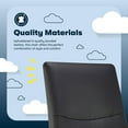 thumbnail image 4 of Serta Comfort Modern Executive Office Chair Metal Base Bonded Leather Black, 4 of 8