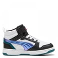 thumbnail image 2 of Tenis Puma Rebound V6 MID Bouncy PS para Niños 17 A 21. 398726-02 negro 21.5, 2 of 4