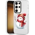 thumbnail image 2 of 2 Packs Christmas Transparent Print Phone Case for Samsung Galaxy A53 5G 6.5", Aesthetics Pattern Design Soft Silicone Xmas Cases, Shockproof Bumper Protector Camera Girls Cover, Santa Claus, 2 of 5