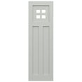 thumbnail image 5 of Ekena Millwork 12"W x 66"H True Fit PVC San Antonio Mission Style Fixed Mount Shutters, Hailstorm Gray (Per Pair - Hardware Not Included), 5 of 9