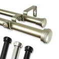 thumbnail image 2 of InStyleDesign  Edison 1-inch Adjustable Double Drapery Rod 160-240 inch - 160 to 240 inch satin nickel Satin, Nickel Finish, Silver Finish, 2 of 5