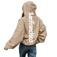 thumbnail image 4 of WhouRiu Boys Girls Letter Graphic Hoodie Kids Unisex Long Sleeve Hooded Pullover With Pockets Autumn Winter Soft Cozy Sweatshirts,9-10 Years, 4 of 9