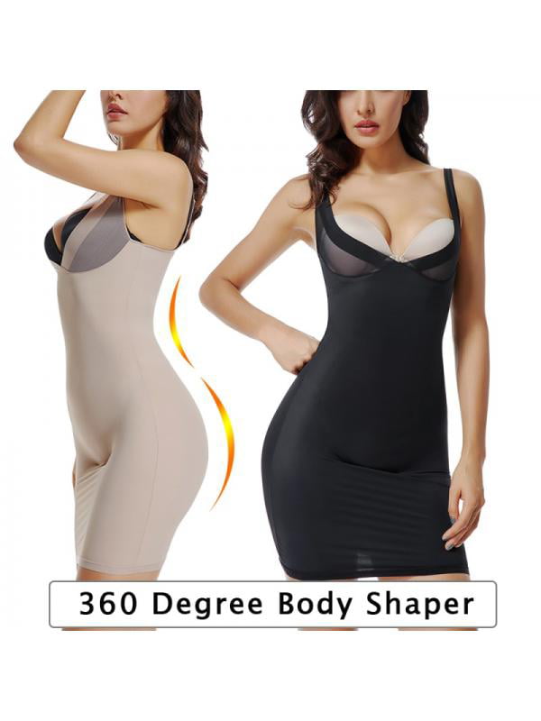 Firm Tummy Control  Full Dress Body Shaper Women Slip Slim Bodysuit Shapewear