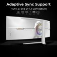 thumbnail image 6 of Deco Gear 49" White Curved Ultrawide Monitor | 5K QHD 5120x1440 120Hz 1ms MPRT, 100% sRGB HDR Adaptive Sync, USB-C 65W KVM, 6 of 8