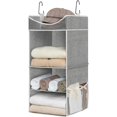 3Shelf Hanging Closet Organizer, Adjustable Hanging Closet Organizers