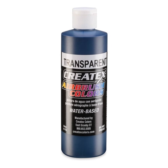 Createx Airbrush Color - 8 oz, Transparent Deep Blue