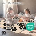 thumbnail image 4 of ODIKA 5'x7' Machine Washable Non-Slip Area Rug, Exotic Spotted Safari Accent With Aged Finish High Traffic Rug, Beige, 293011, 4 of 7