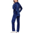 thumbnail image 6 of SHCKE Womens Velour Tracksuit Sets 2 Pieces Hoodies Sweatshirt & Pants Long Sleeve Sport Outfits Jogger Velour Sweatsuits Sets Hooded Sweatshirt and Sweat Pants Outfits, 6 of 8
