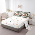 thumbnail image 5 of Homewish Rustic Christmas Flower 7-Piece Twin Bedding Sets,Cartoon Bow Tie Bedding Comforter Set,Happy New Year Sheet Sets For Teens,Super Cozy Room Decor Reversible, 5 of 8