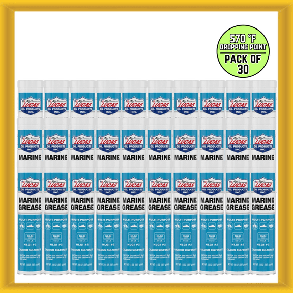 Lucas Oil 10320 14-ounce Semi Synthetic Multi-purpose Marine Grease (Pack of 30)