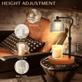 thumbnail image 3 of Candle Warmer Lamp with Timer Dimmer Adjustable Height for New Home Bedroom,Mothers Day Gifts,Vintage Home Decor for Scented Jar, Walnut, 3 of 6
