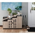 thumbnail image 5 of Furniture of America Garner Rustic 9-shelf Storage Shoe Cabinet by  Vintage Grey Reclaimed Light Wood, 5 of 5