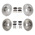 thumbnail image 1 of Transit Auto Front Rear Disc Brake Rotors and Semi-Metallic Pads Kit for Car Toyota Corolla Prius Prime AWD-e K8F-102760, 1 of 11