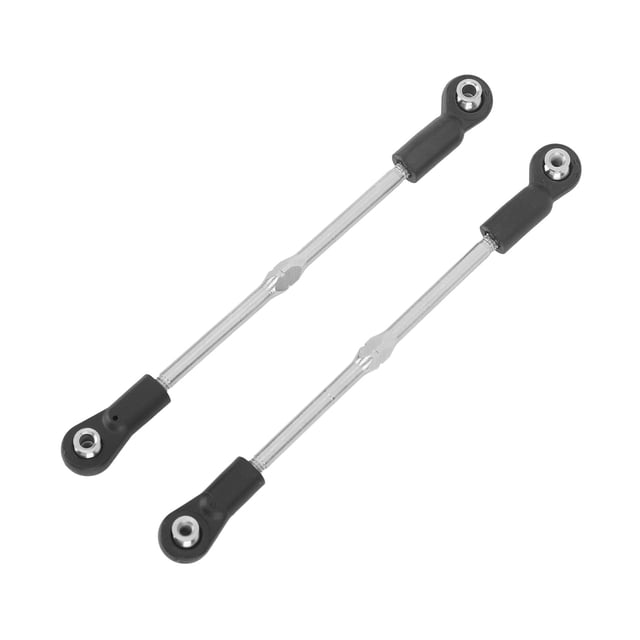 Barra De Dirección Del Coche RC, Varillas De Tracción De La Dirección Del Coche RC, Color Negro Y Plateado, Fácil Instalación Para Vehículos 1/8 RC