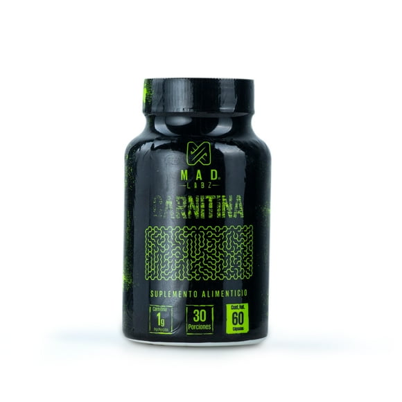 Mad Labz, L-carnitina Tartrato, 60 Cápsulas 500mg, Carnitina MAD LABZ Carnitina