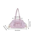 thumbnail image 3 of Puffer Tote Bag Quilted Crossbody Bags for Women Puffy Shoulder Handbag Carry on Weekender Bag Y2k Bow Purse Travel Work, 3 of 9