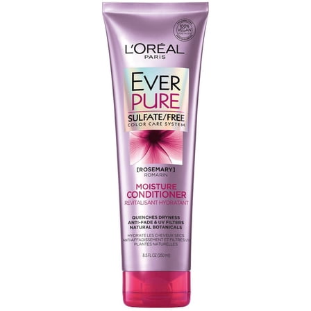 L'Oreal EverPure Moisturizing Sulfate Free Conditioner, All Hair Types, Rosemary, 11 fl oz