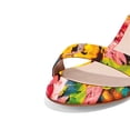 thumbnail image 4 of YDN Women Round Open Toe Ankle Strap Sandals Low Chunky Heels with Buckle Elegant Dressy Party Daily Shoes Size 5 Feather, 4 of 4