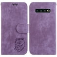 thumbnail image 2 of Compatible avec Samsung Galaxy S10 Plus Étui Portefeuille Folio Mignon Embossé Tiger Flip Porte-Cartes, 2 of 5