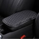 thumbnail image 3 of Cubierta de reposabrazos de coche de cuero PU, reemplaza piezas Fácil de instalar Cubierta de consola central de automóvil negra Protector de cojín Baoblaze Cubierta del reposabrazos del coche, 3 of 7