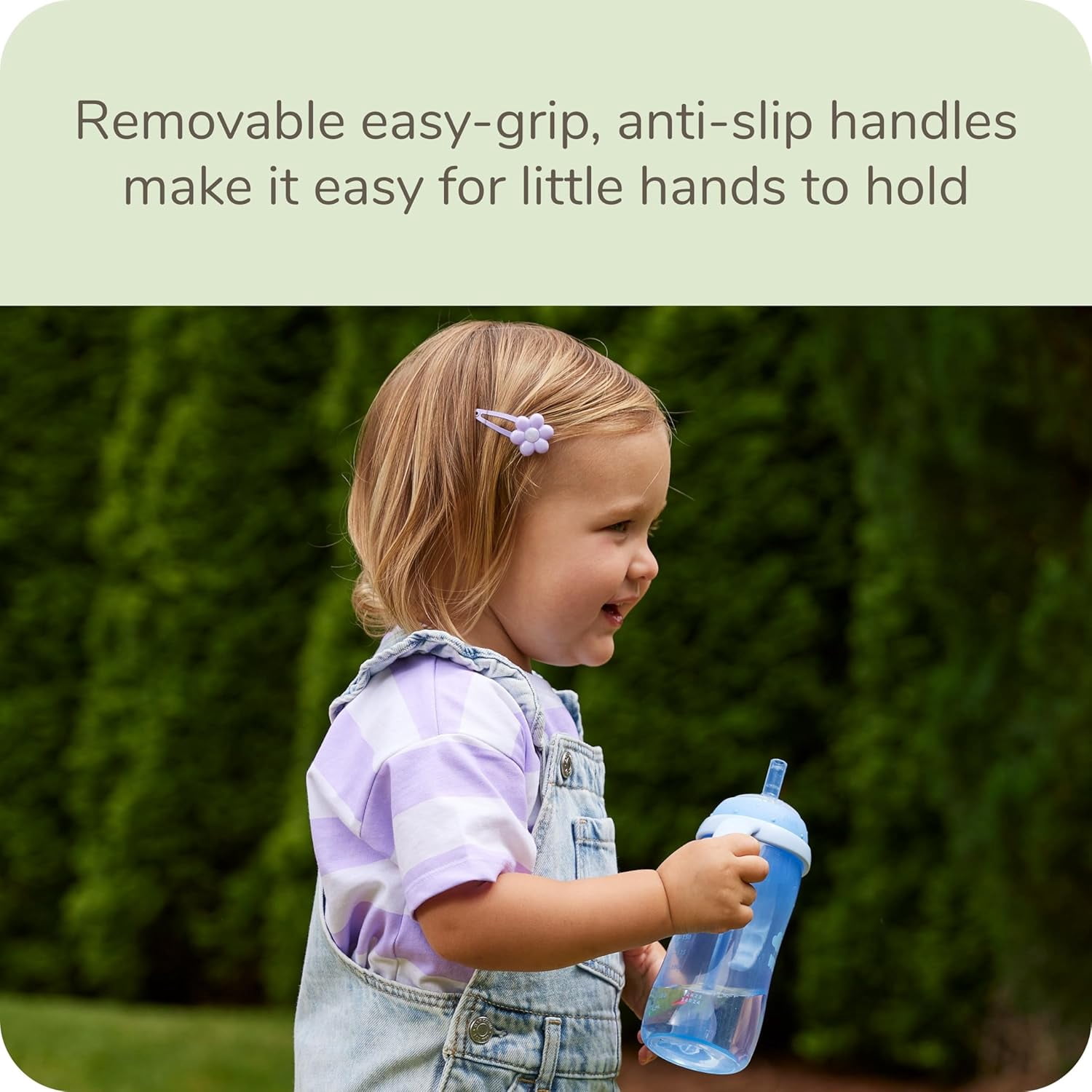 Learner Straw Cup 10oz - Toddler Cup with Soft Straw for Easy Drinking Suitable for Ages 8 Months and Up