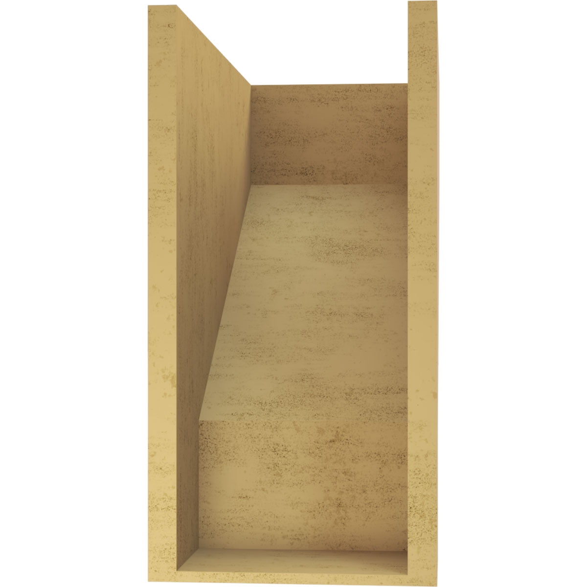 10"W x 20"D x 20"H Classic Clemmons Rough Cedar Woodgrain TimberThane Corbel, Primed Tan