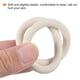 thumbnail image 4 of Anillo de Llave de Silicona Uxcell, Pulsera de Llave, Llaveros de Círculo, Blanco Crema, 4 of 7