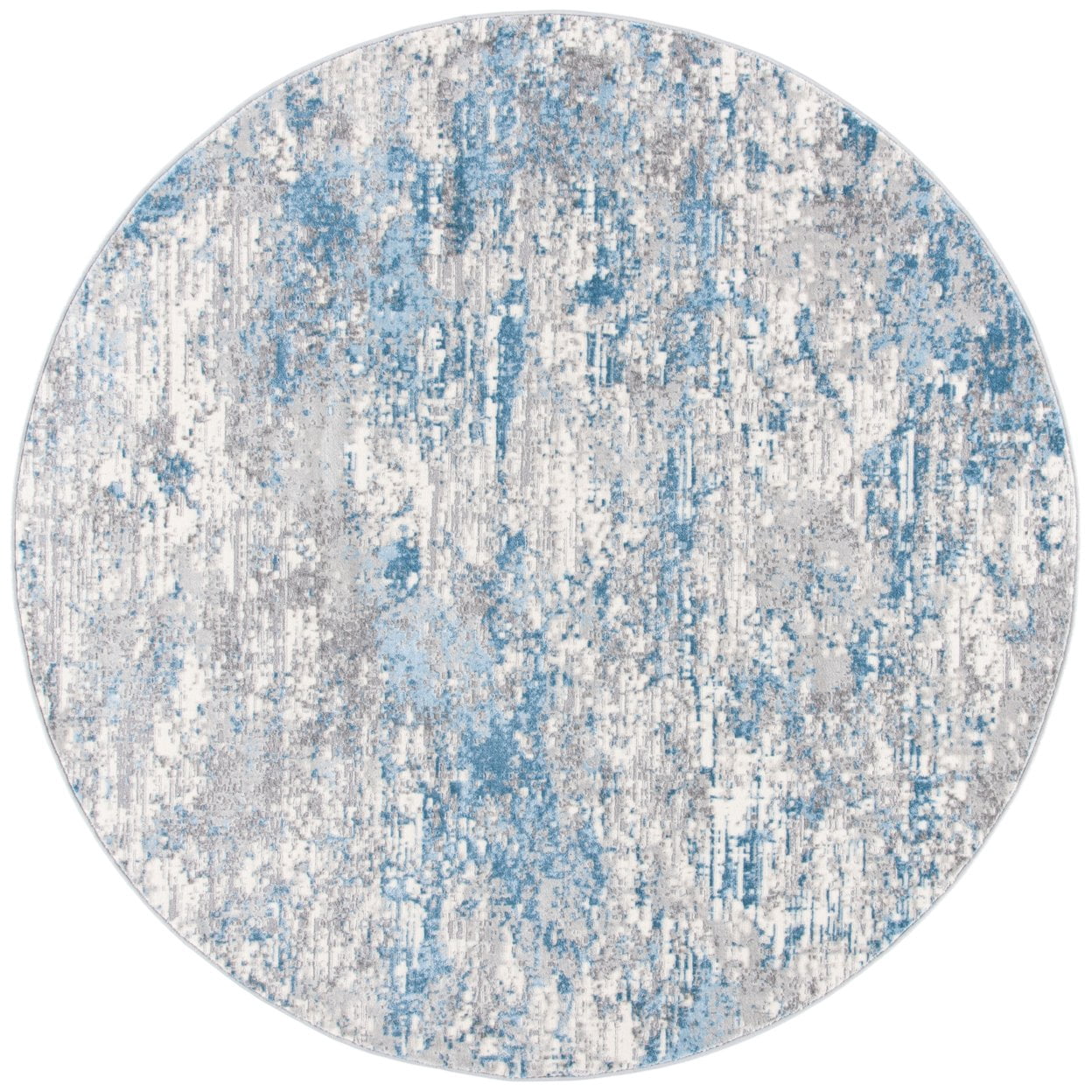 Safavieh Teppich Läufer 60 X 200 Cm – Abstraktes Design, Elfenbein/Blau – Aus Polypropylen & Polyester