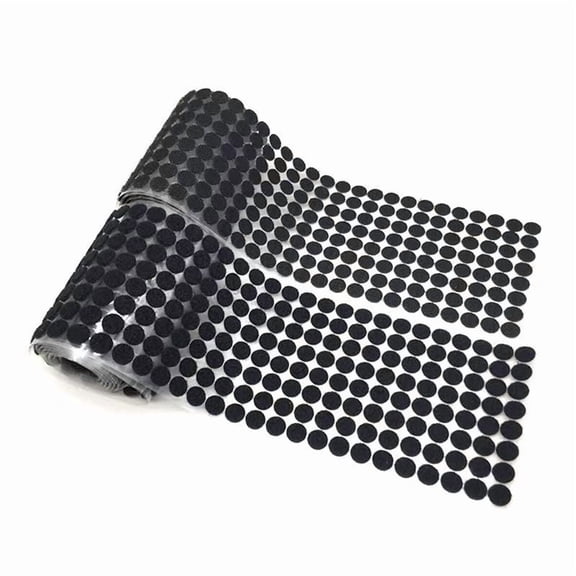 1000 Pcs (500 Pairs) 0.59inch Diameter Hook and Loop Fastener Self Adhesive Round Circle Sticky Sticker Dots for Arts and Crafts School Classroom Home and Office Use, White