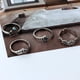 thumbnail image 5 of Anillos para mujer, regalos para mujer, 10 piezas/juego, anillos bohemios vintage apilables para mujer, anillos azules para los nudillos., 5 of 5