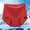 Brique Rouge, variante sur Culottes pour Femmes - Taille Haute Sans Couture en Soie Respirante Grande Taille pour l'Été, Confort et Confort