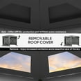 thumbnail image 4 of Outsunny 11 x 11ft Pop Up Gazebo Screen Tent with Removable Roof Cover, 4 Roll-up Wind Panels for Camping, Patio, Backyard, Lawn, Dark Gray, 4 of 9
