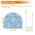 thumbnail image 4 of Yayeee Napkin Holder for Table Kitchen Paper Tissue Organization, Blue Snowflake, 4 of 8