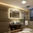 thumbnail image 6 of Square Mirror with Warm White LED Light and Dimmable Touch Button, Clear, 6 of 6
