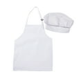 thumbnail image 3 of ZAXARRA Child Craft Apron and Hat Set Front Pocket Bib Apron + Elastic Band Cap, 3 of 7