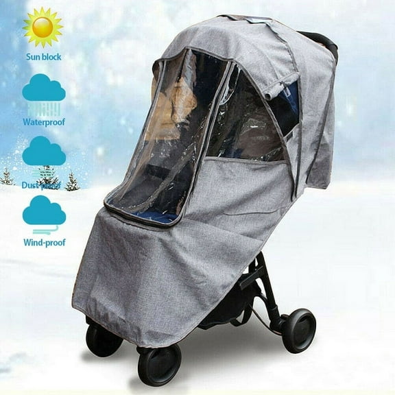 1PC Universal Baby Stroller Rain Cover Windshield Baby Carriage Umbrella Raincoat Cover Cold Warm Rain Cover Waterproof