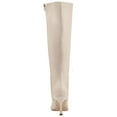 thumbnail image 2 of MARC FISHER Womens Beige Padded Goring Vedant Square Toe Sculpted Heel Zip-Up Dress Boots 9 M, 2 of 4