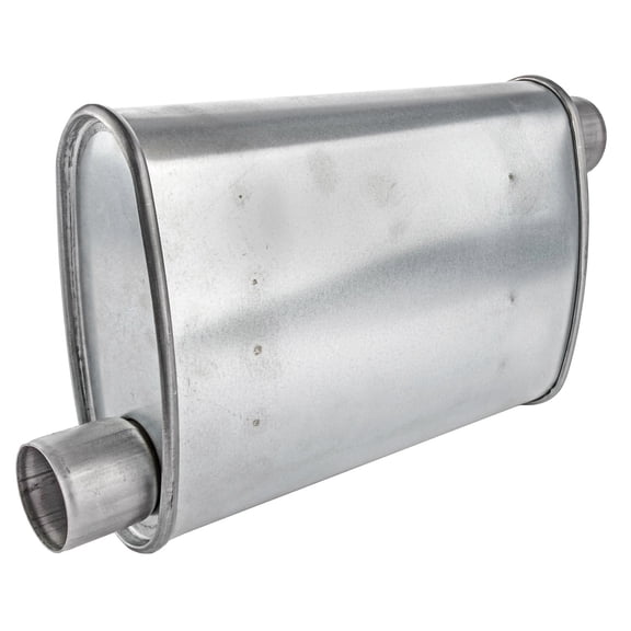 JEGS Turbo Muffler [2 1/4 in.] Offset/Offset - Reversible
