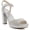 Silver, variant on Womens PRISILA 2 Faux Leather Ankle Strap