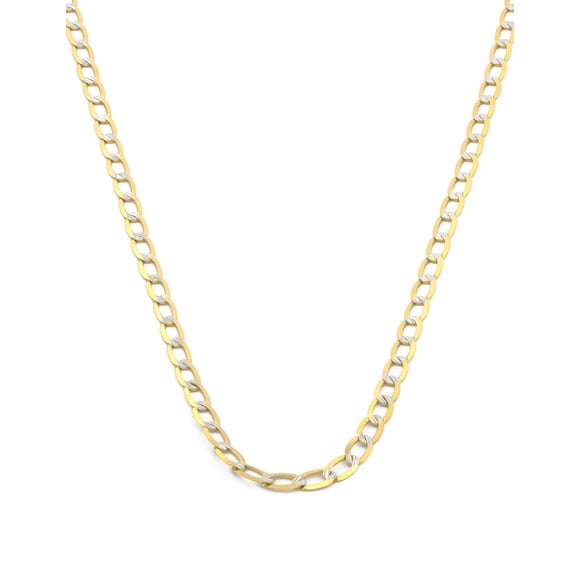 Cadena Estilo Barbada Inglesa Diamantada 2 mm Oro Sólido 14k 45 Cm amarillo 00