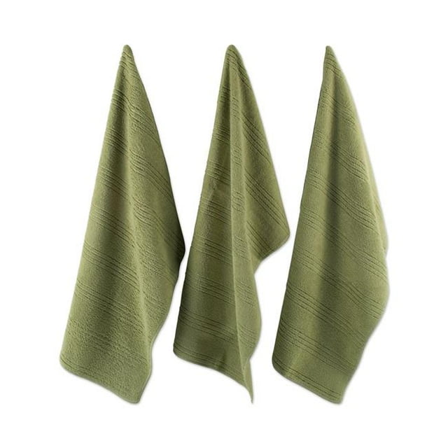 Design Imports 70323A Torchon en Microfibre Vert Feuille & Chiffon - Ensemble de 8