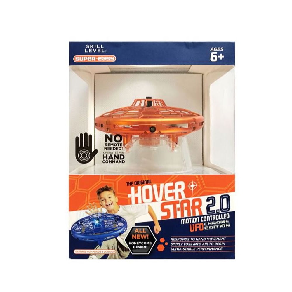 Hover Star 2.0 Motion Controlled UFO Chrome Edition Orange