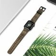 thumbnail image 5 of ALMNVO Genuine Leather Strap Band for Apple Watch 44mm 40mm 42mm 38mm for iWatch Series SE 6 7 5 4 3 2 1 Classic Soft Sport Replacement Belt Bracelet Fashion Belt, 5 of 7
