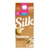 Silk Cashew Milk, Unsweet Vanilla, Dairy Free, Gluten Free, 64 FL OZ Half Gallon
