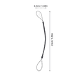 thumbnail image 3 of 8 Pcs Stylus Pen Lanyard Strap Retractable Holder Spring Rope Hanging Plastic Anti Lost for Women Black, 3 of 6